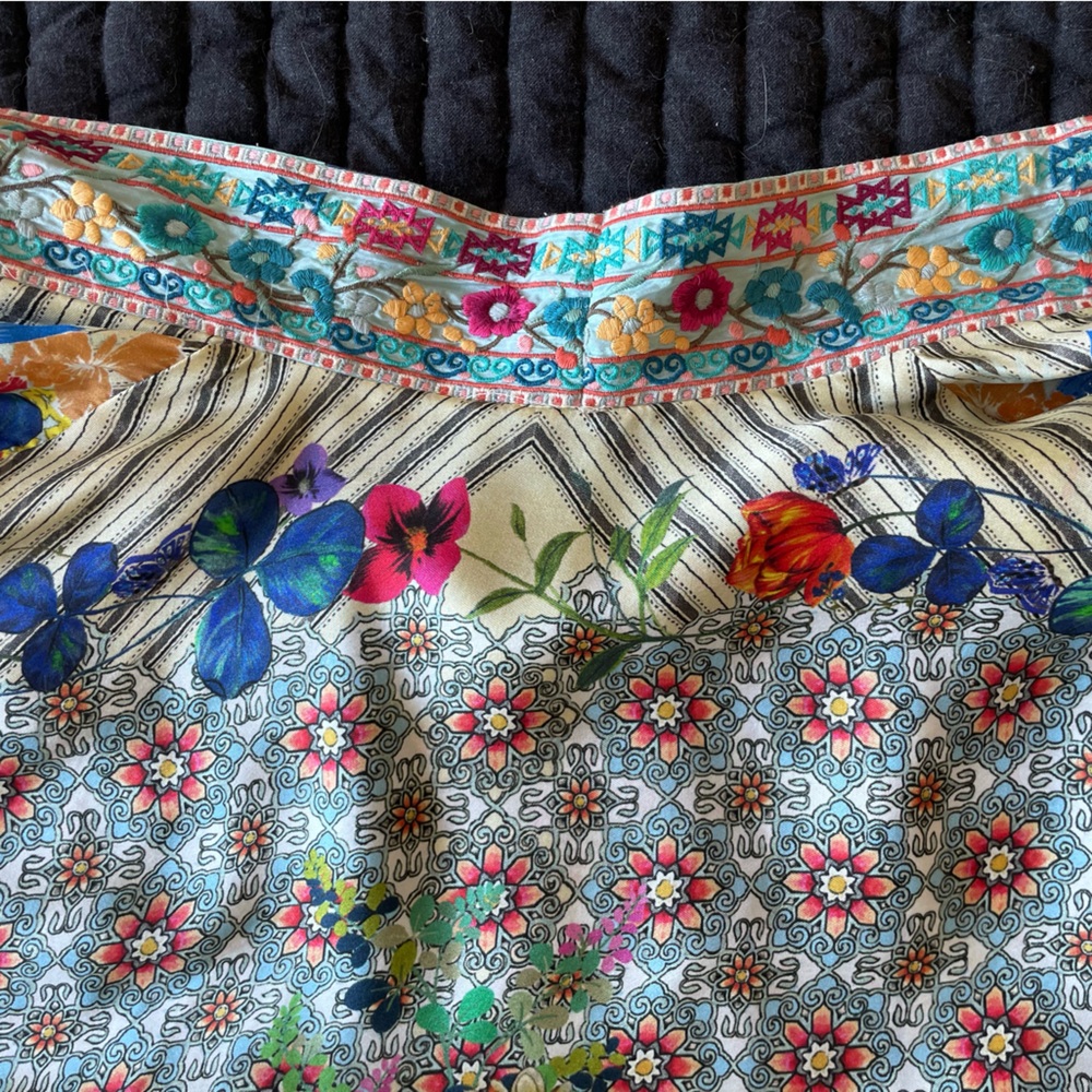 JOHNNY WAS Claret Reversible Silk Kimono with POCKETS! Silk! - Picture 12 of 17